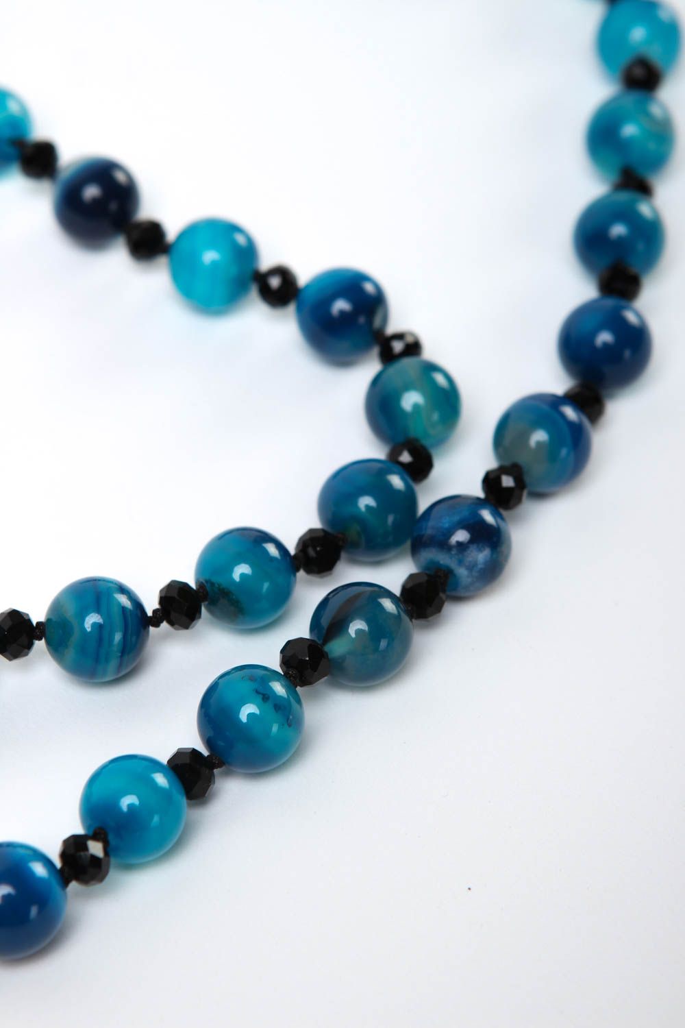 Handmade Perlen Schmuck Frauen Halskette Geschenk für Frauen mit Natursteinen foto 3
