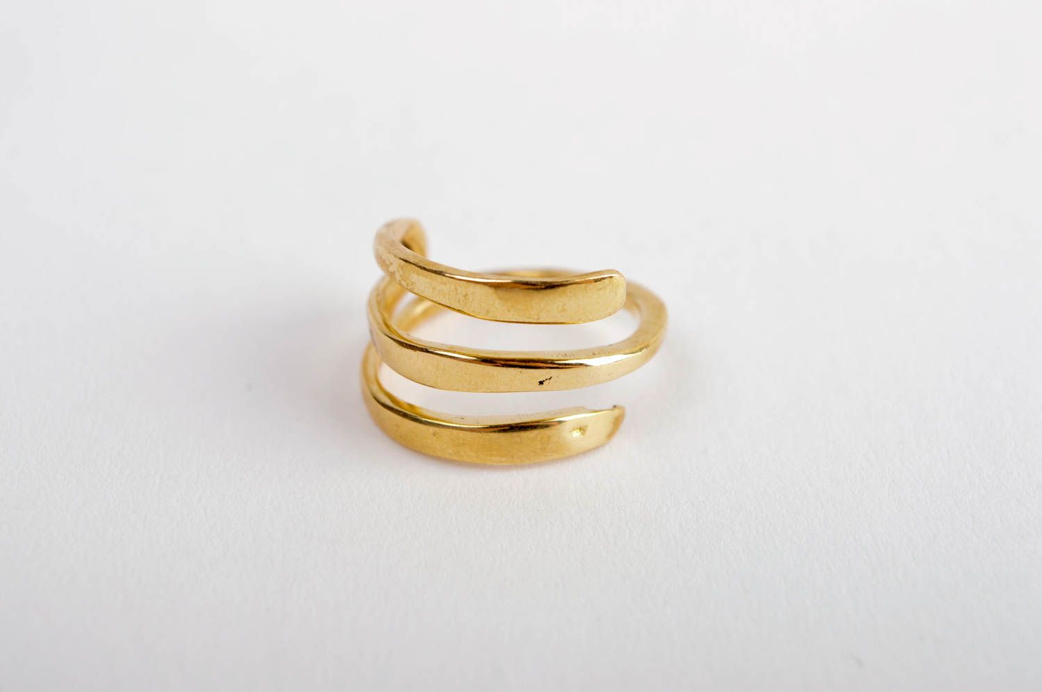 Handmade brass jewelry unusual designer ring stylish beautiful ring present photo 2