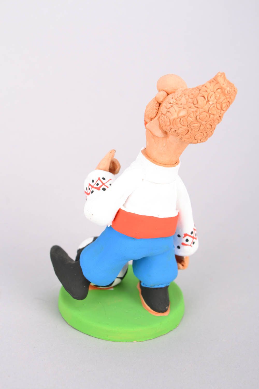 Ceramic figurine Cossack soccer player  photo 5