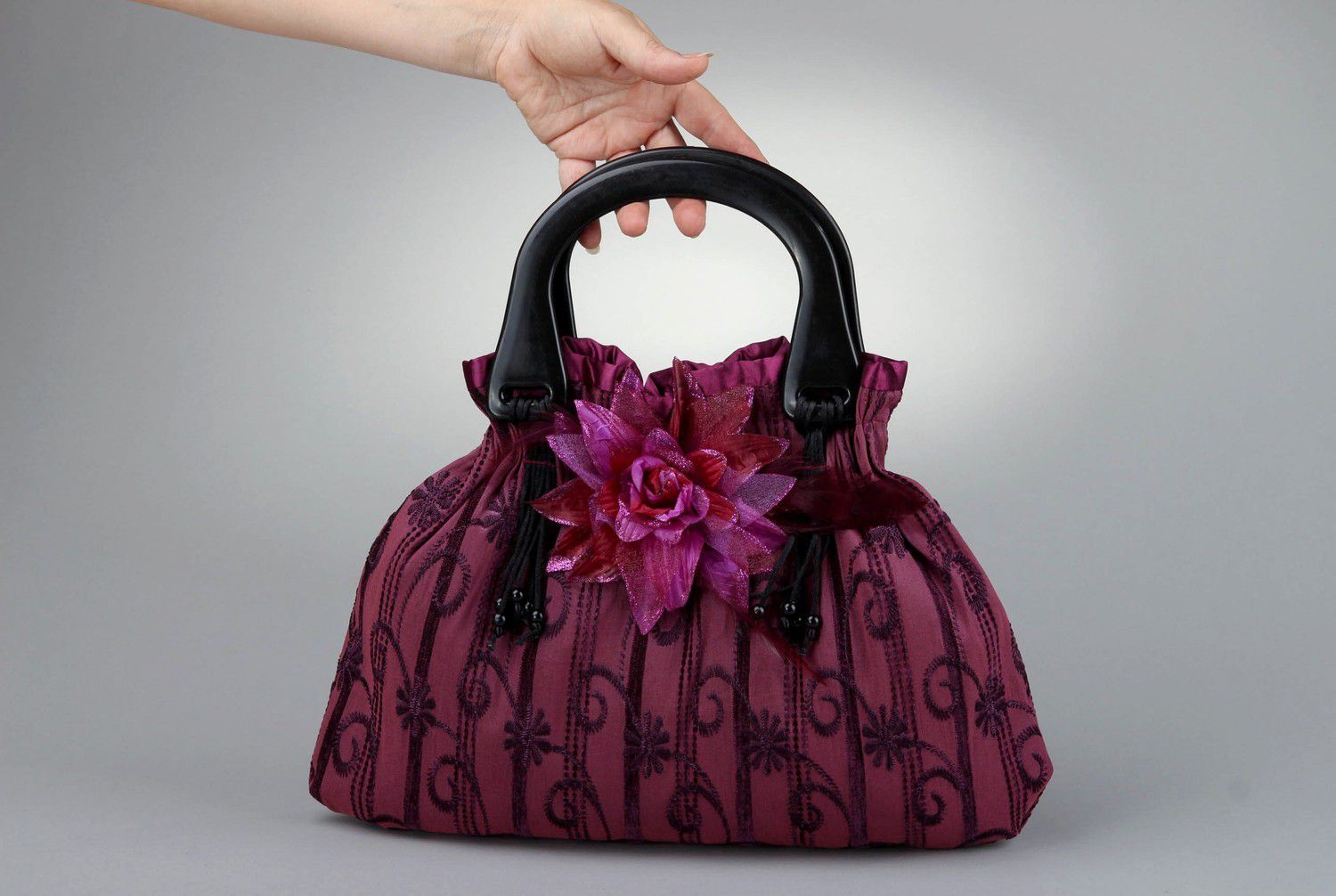 Textile women's bag photo 2