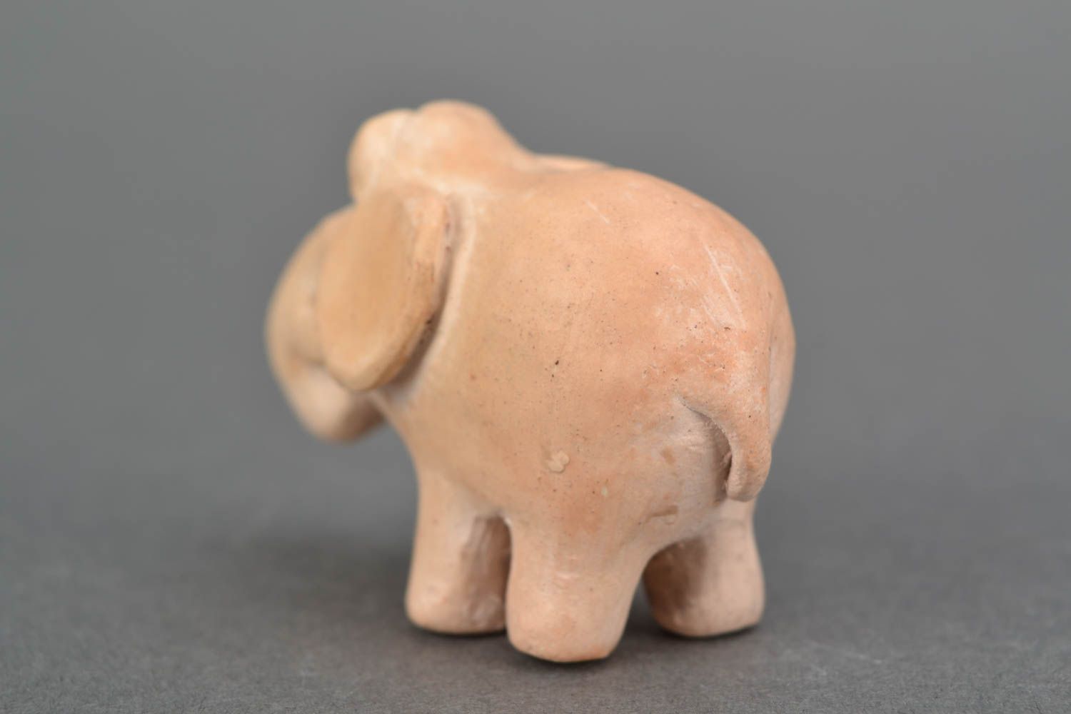 Figurine miniature en terre cuite Éléphant photo 4