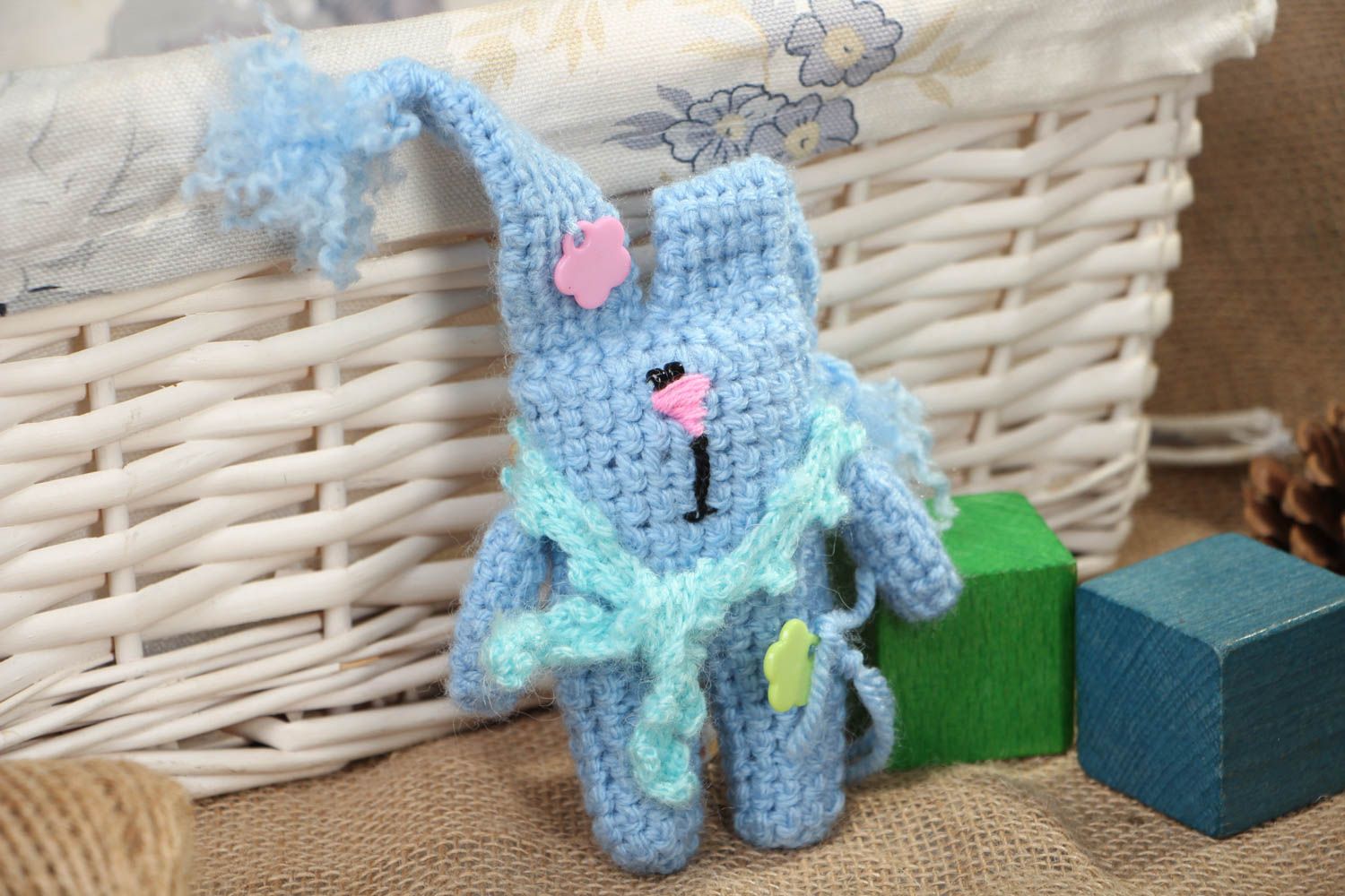 Funny crochet toy Hare photo 5