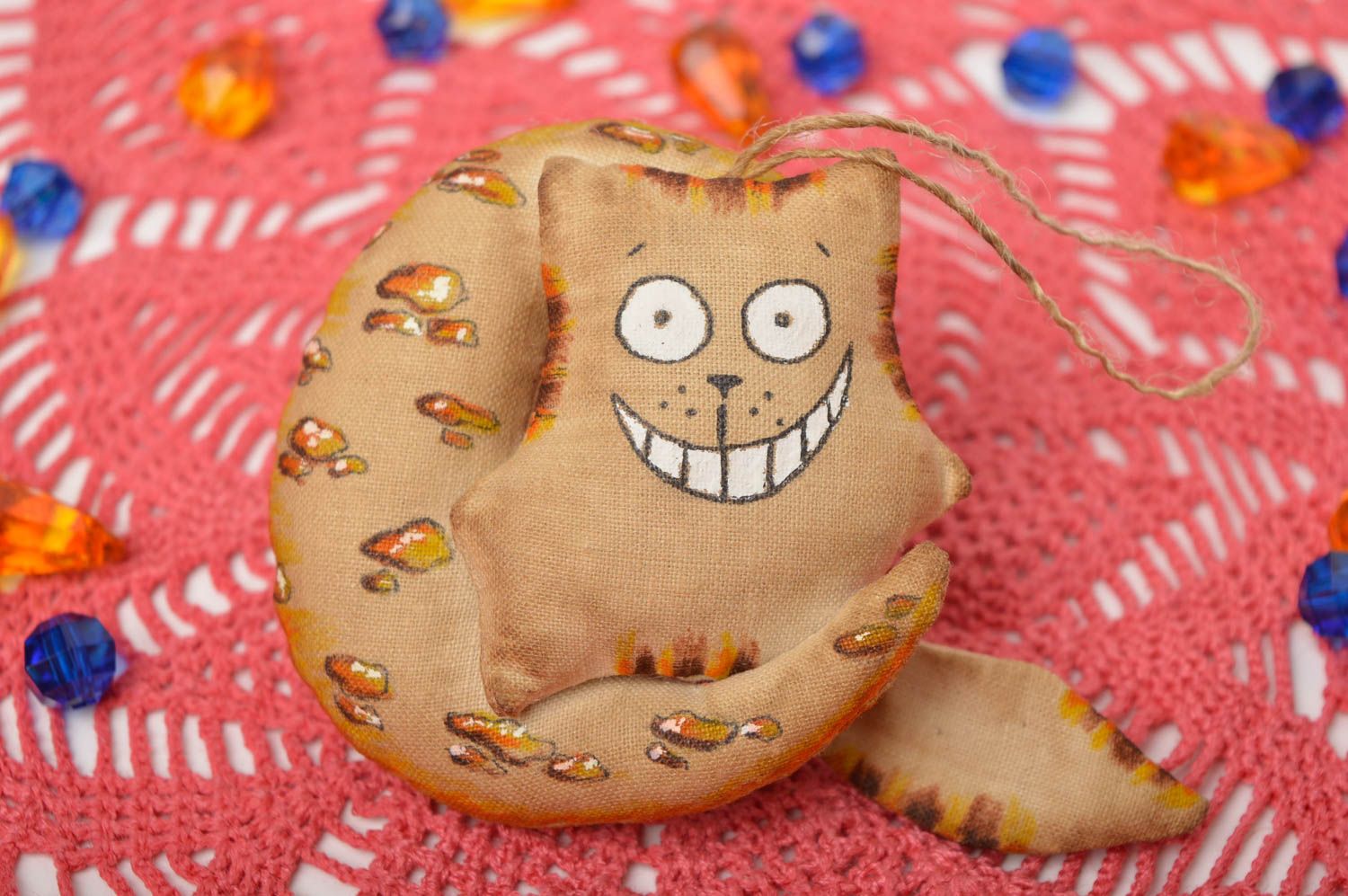 Handmade cat toy interesting cute home decor unusual designer accessories photo 1