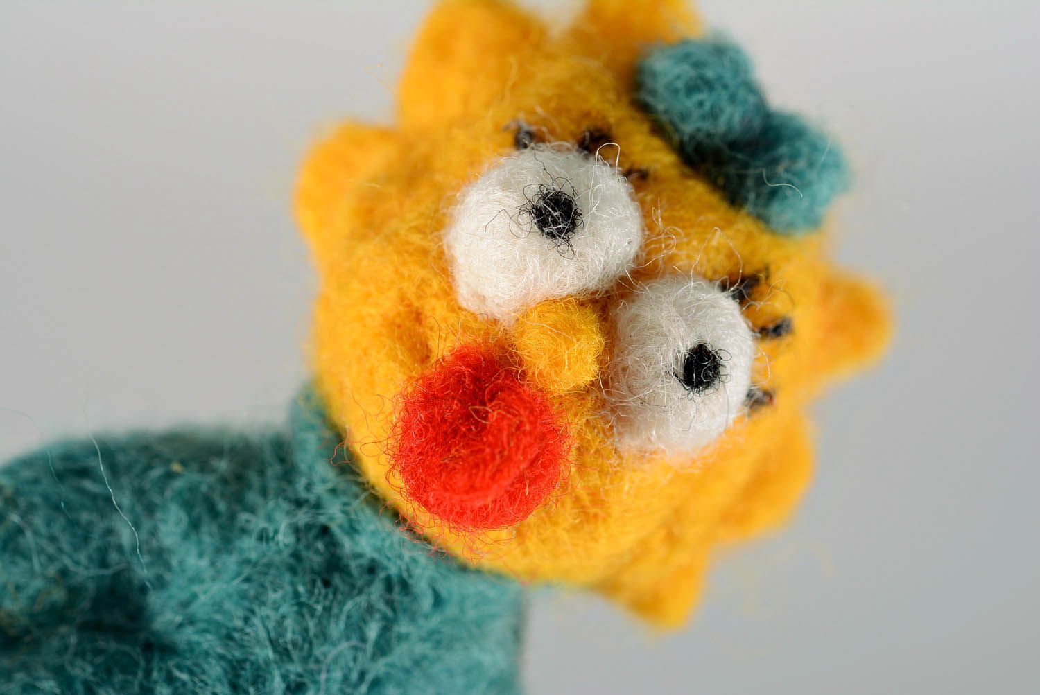 Toy made of wool using felting technique photo 3
