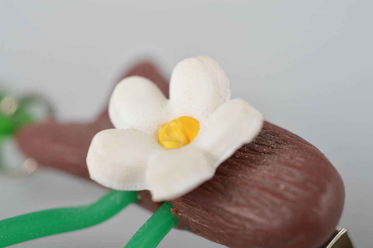 Broche hecho a mano con forma de cereza accesorio de moda regalo personalizado foto 5
