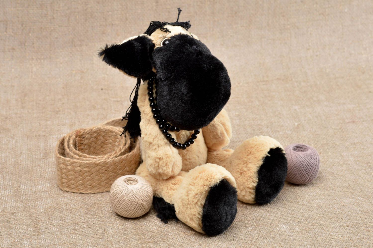 Handmade toy unusual soft toy for kids nursery decor gift ideas animal toy photo 1