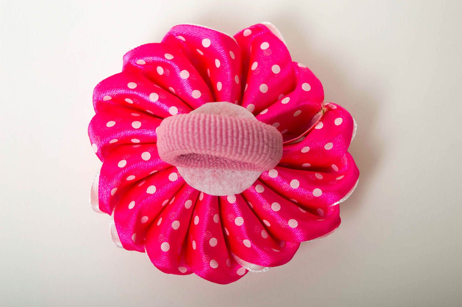 Unusual handmade flower scrunchie textile scrunchy hair tie for kids gift ideas photo 5