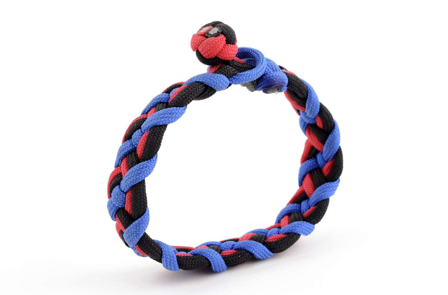 Handmade cord bracelet survival paracord bracelet hiking supplies cool gifts photo 9