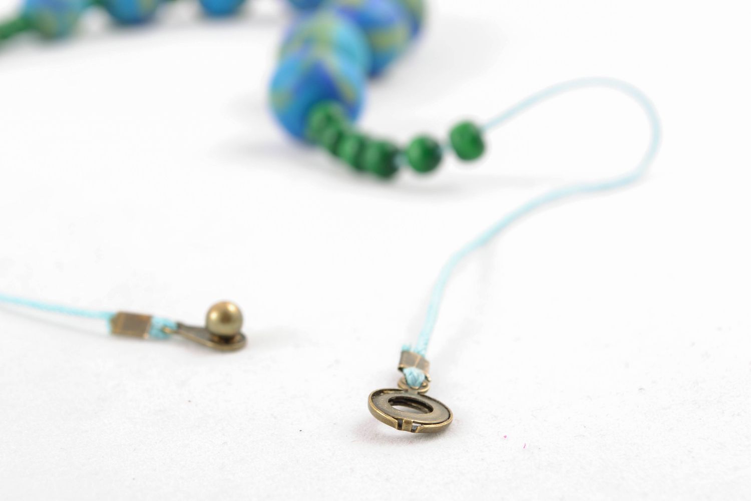 Beautiful polymer clay necklace photo 3