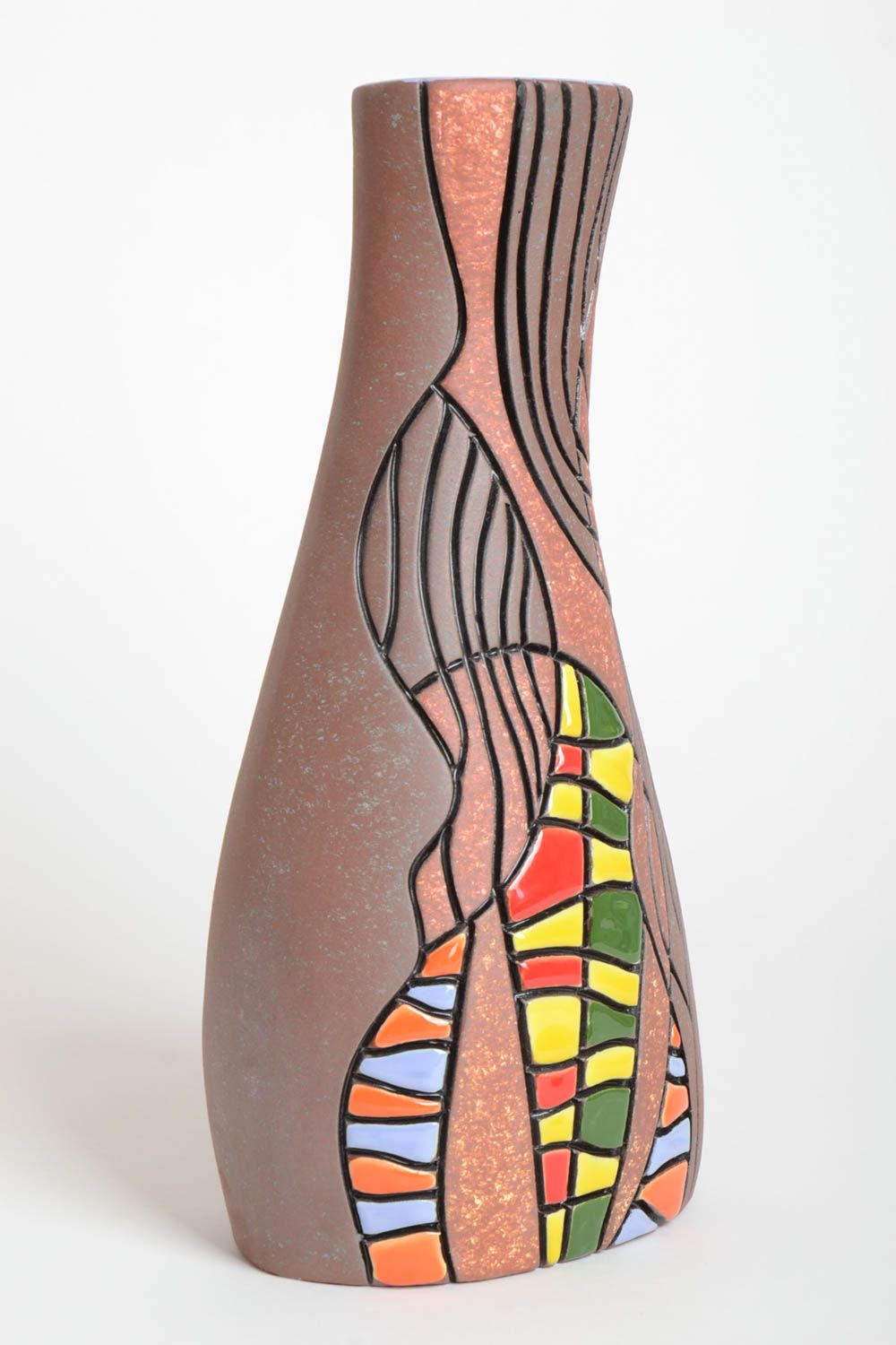 Сувенир ручной работы ваза для цветов эксклюзивный предмет интерьера фантастика фото 2