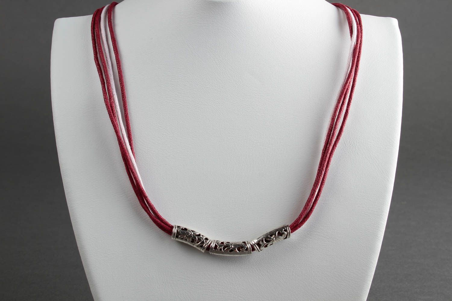 Handmade thread necklace elegant necklace fashion bijouterie summer necklace photo 2
