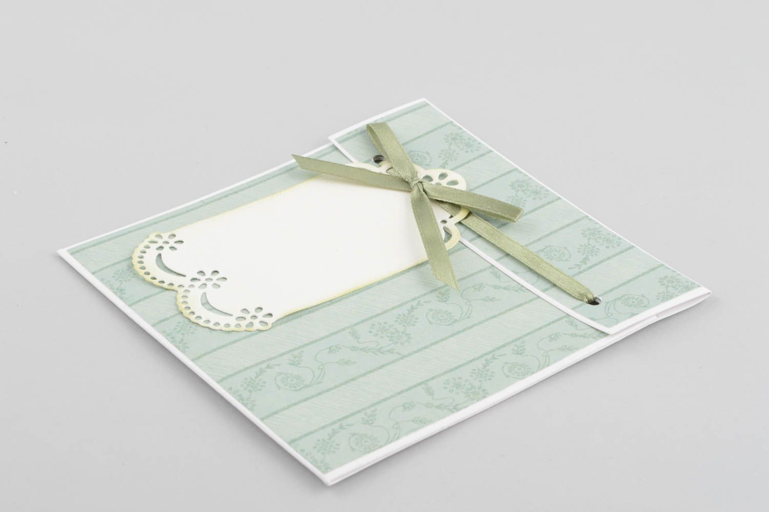Handmade blaue CD Papierhülle kreatives Geschenk Design Verpackung mit Print foto 3