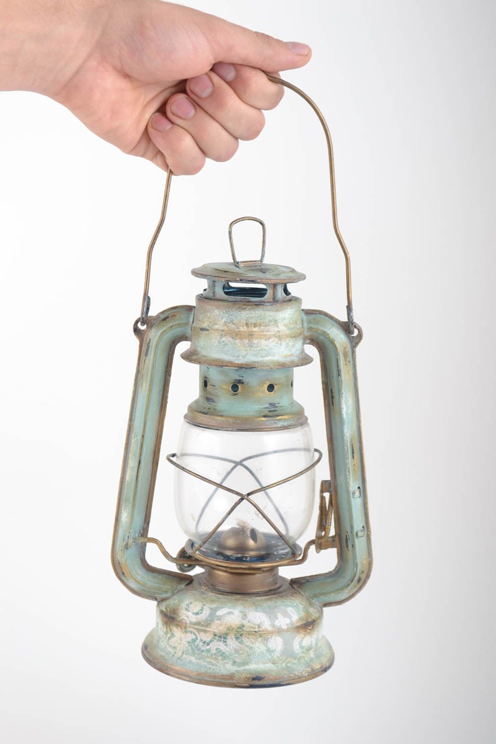 Lampe lanterne faite main Lampe de table Éclairage maison design original photo 5