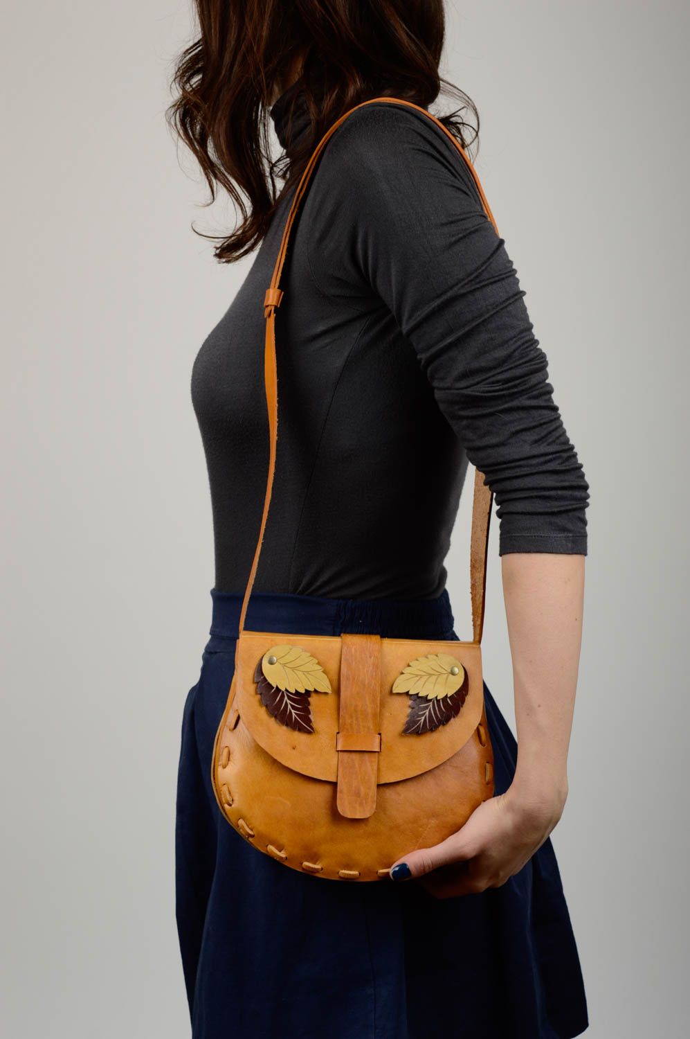 Leder Damentaschen handgeschaffen Designer Accessoire tolles Frauen Geschenk foto 2