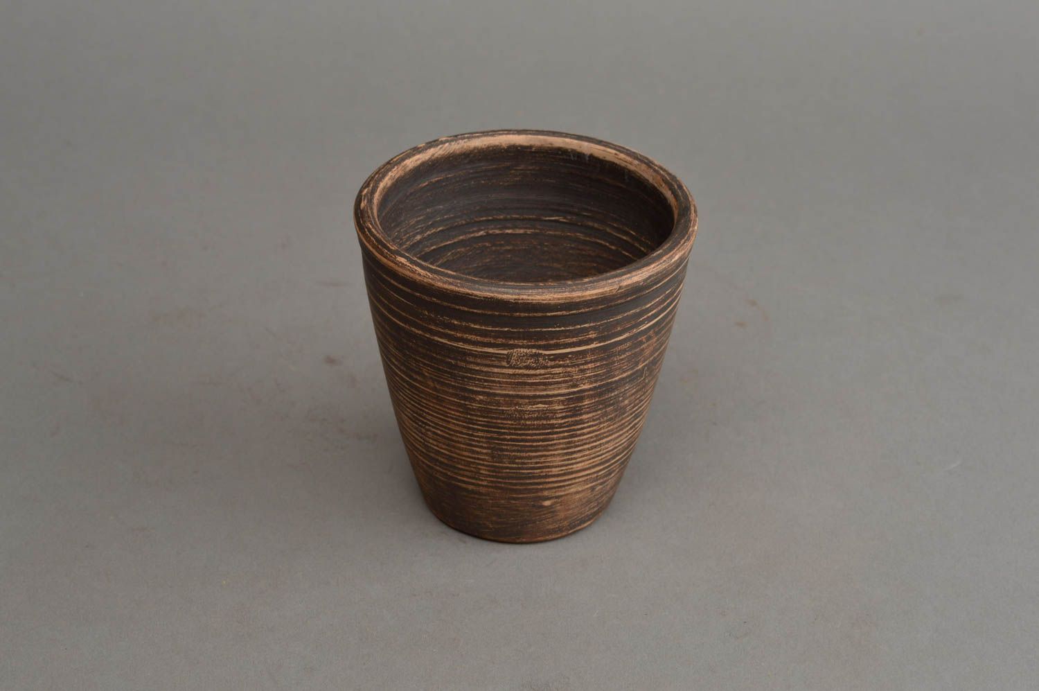 Vaso de arcilla hecho a mano utensilio de cocina vajilla moderna original
 foto 3