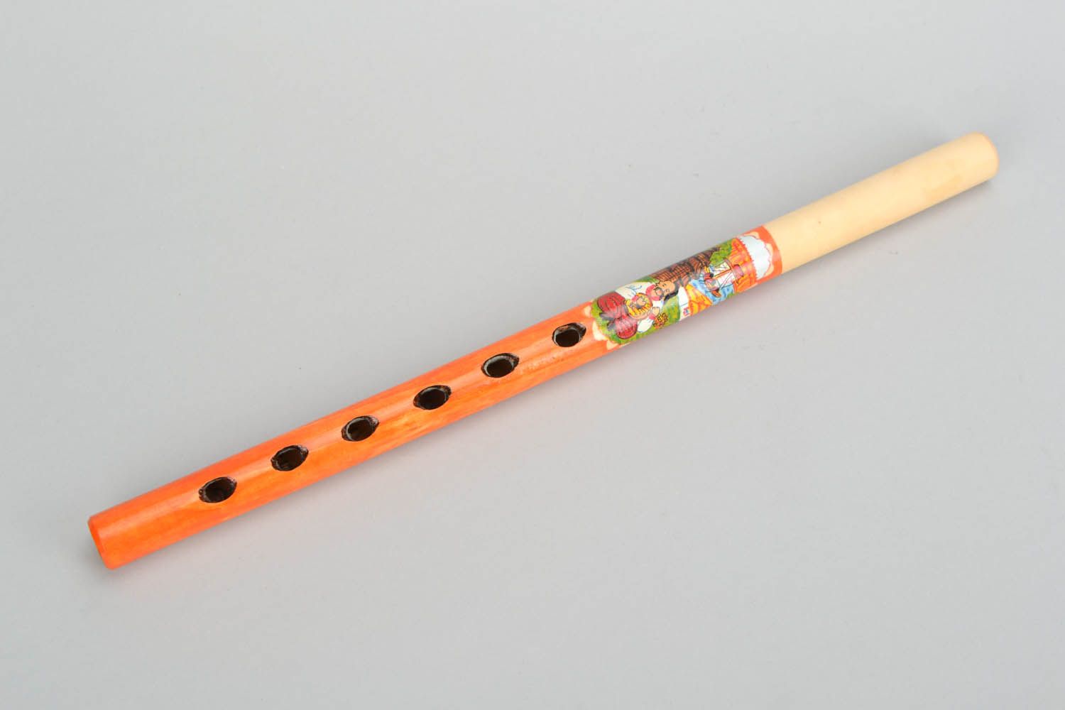 Flauta de madeira artesanal foto 3