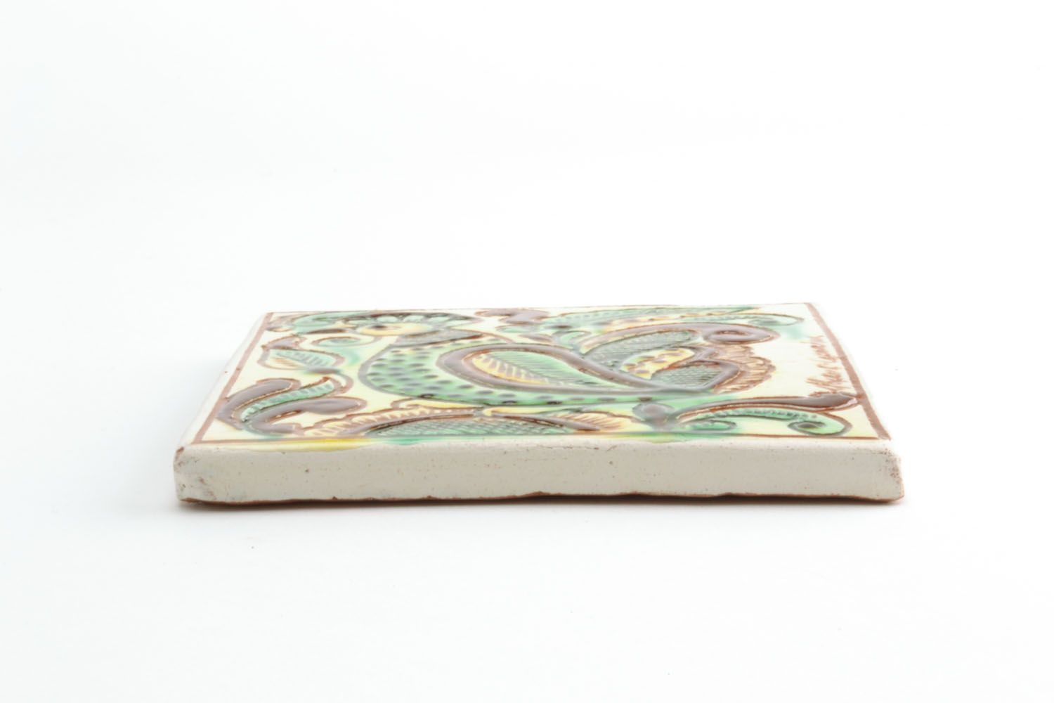 Homemade ceramic tile photo 4