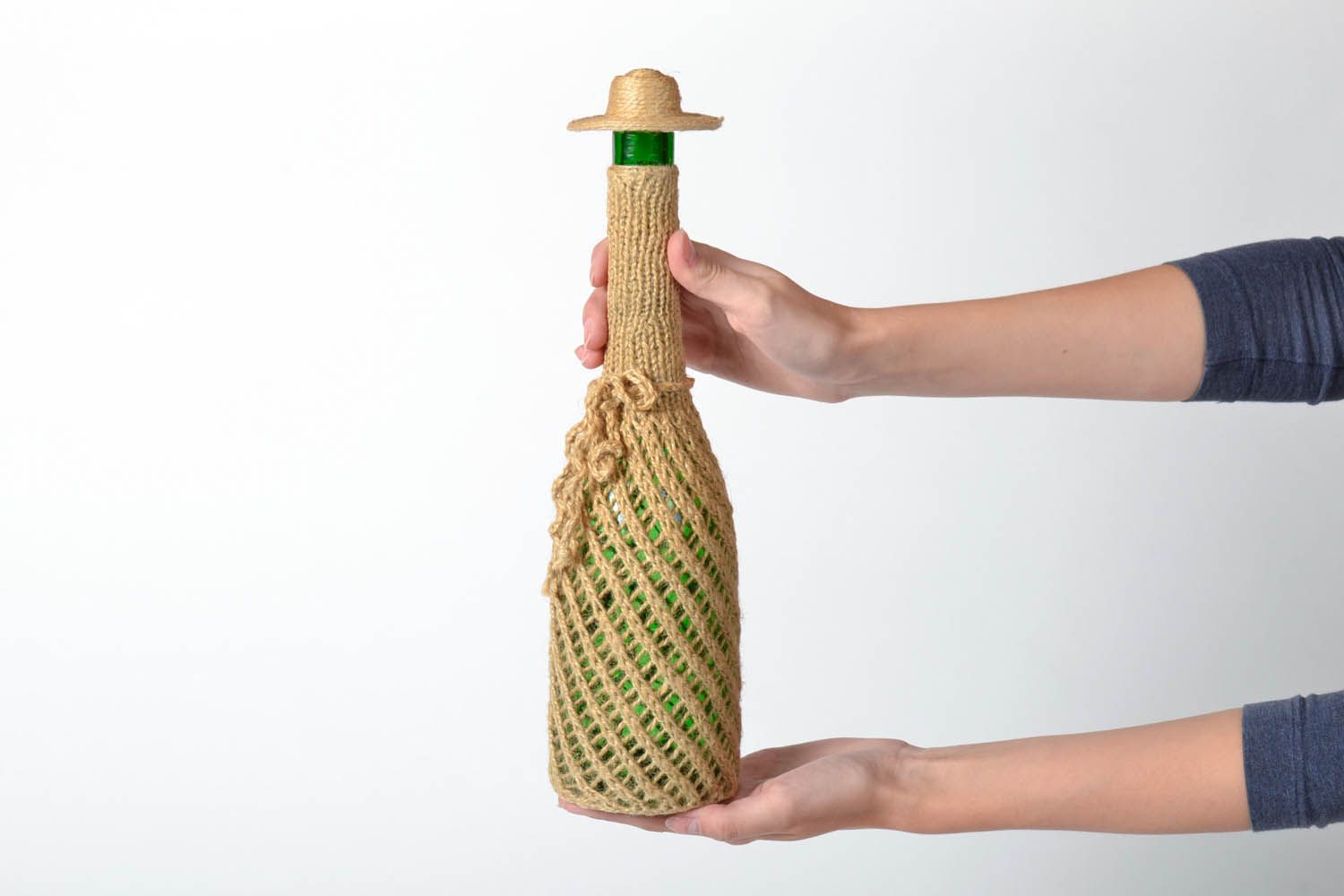 Decorative bottle with cork photo 5