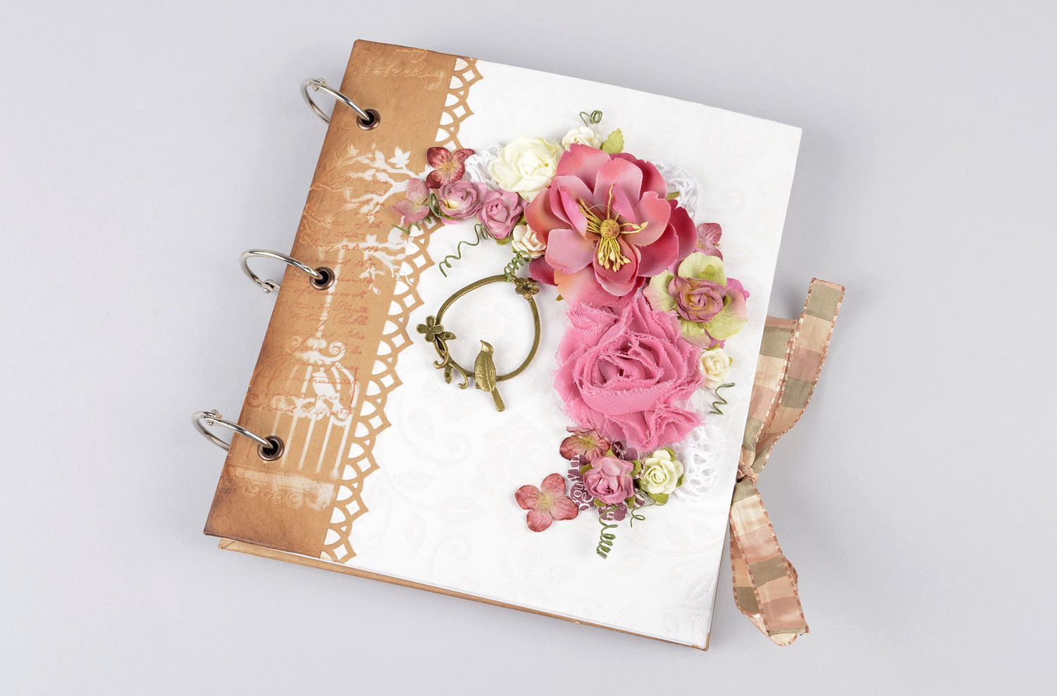 Handmade wedding gift designer notebook notepad for wedding wishes gift for girl photo 1