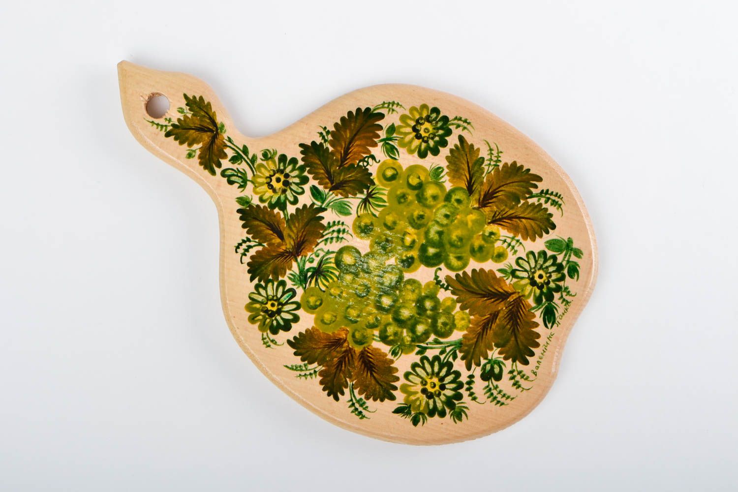 Tabla de cortar decorada hecha a mano accesorio de cocina souvenir original  foto 4