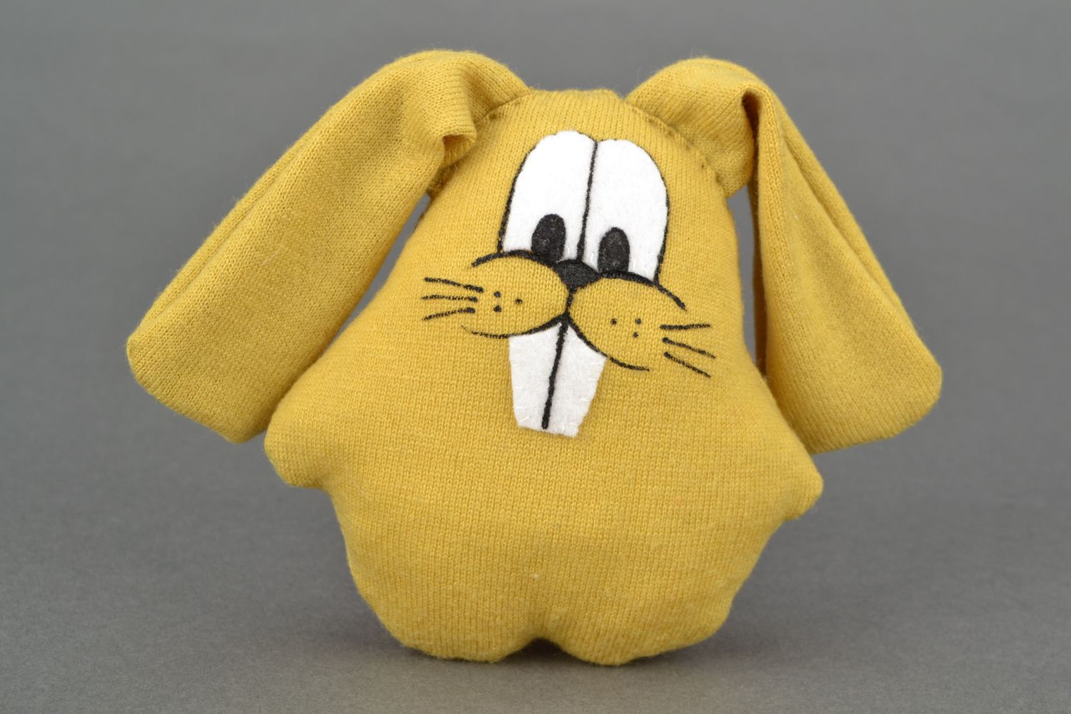 Small handmade soft toy hare photo 3