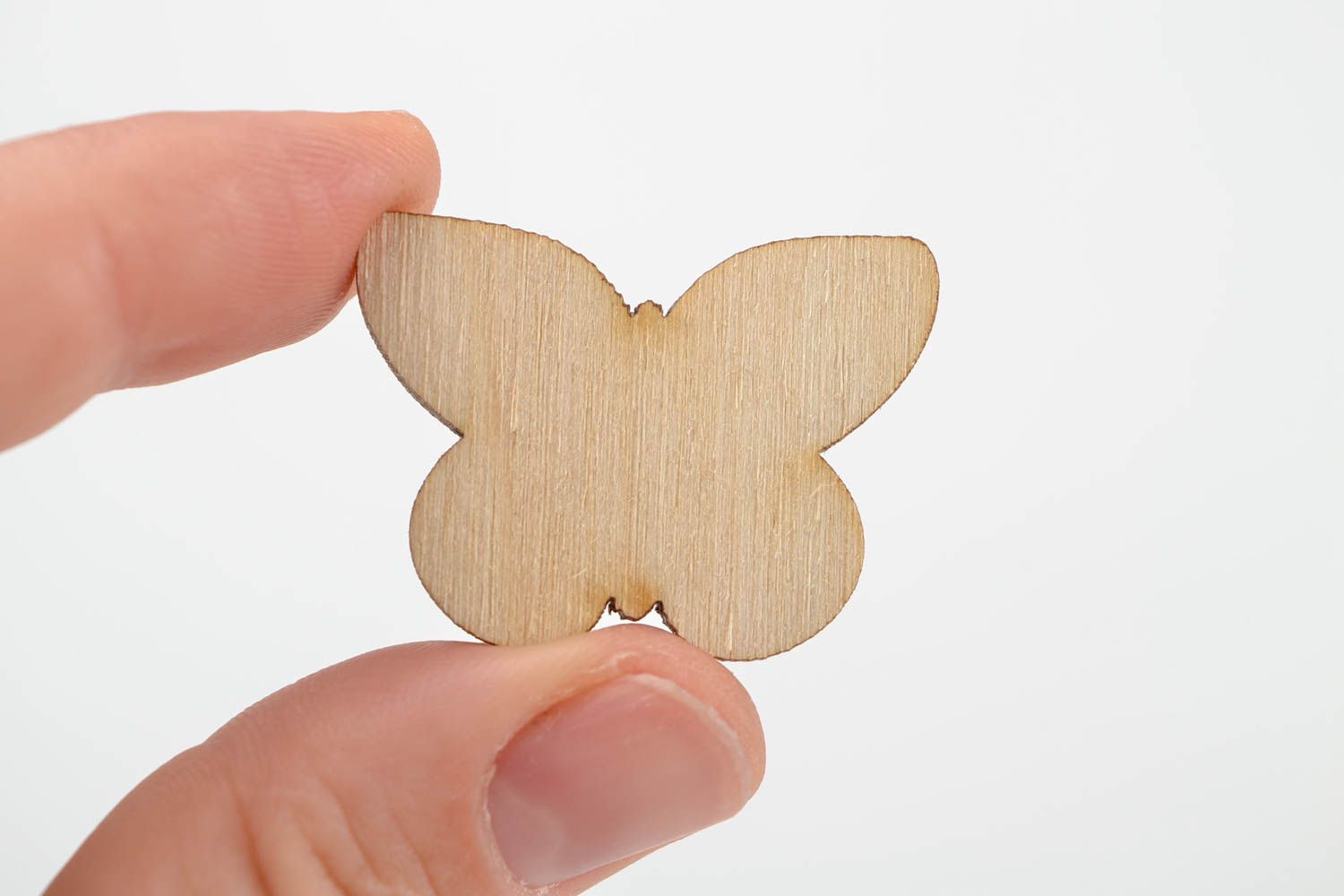 Handmade Figur zum Bemalen Holz Rohling schöne Miniatur Figur Schmetterling foto 2
