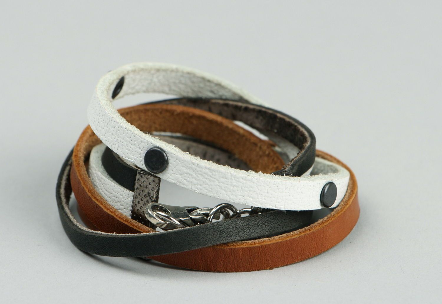Multilayer leather bracelet  photo 3