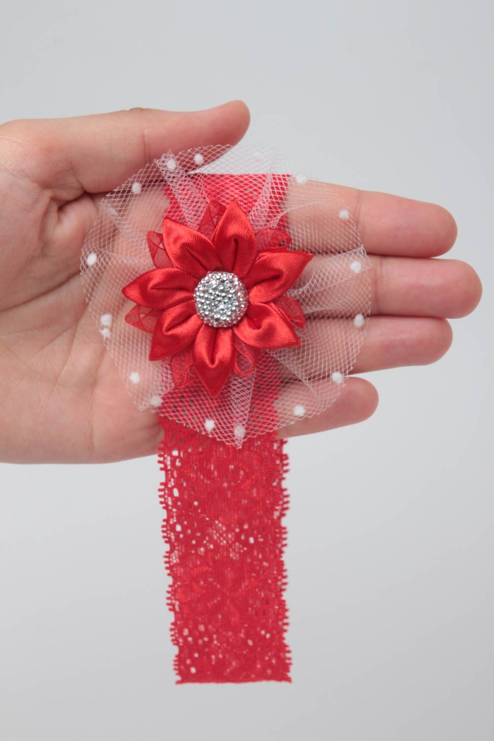 Handmade flower headband flower hair accessories hair ornaments gifts for babies photo 5