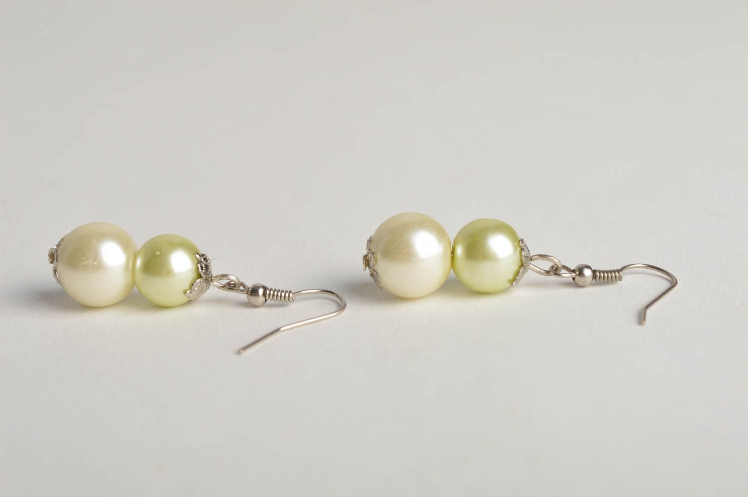 Handmade trendy cute earrings elegant feminine earrings small jewelry gift photo 4