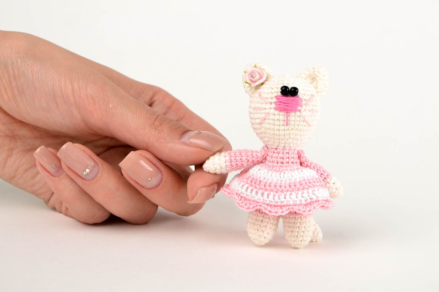 Juguete de peluche artesanal animalito tejido a crochet regalo para niños foto 2
