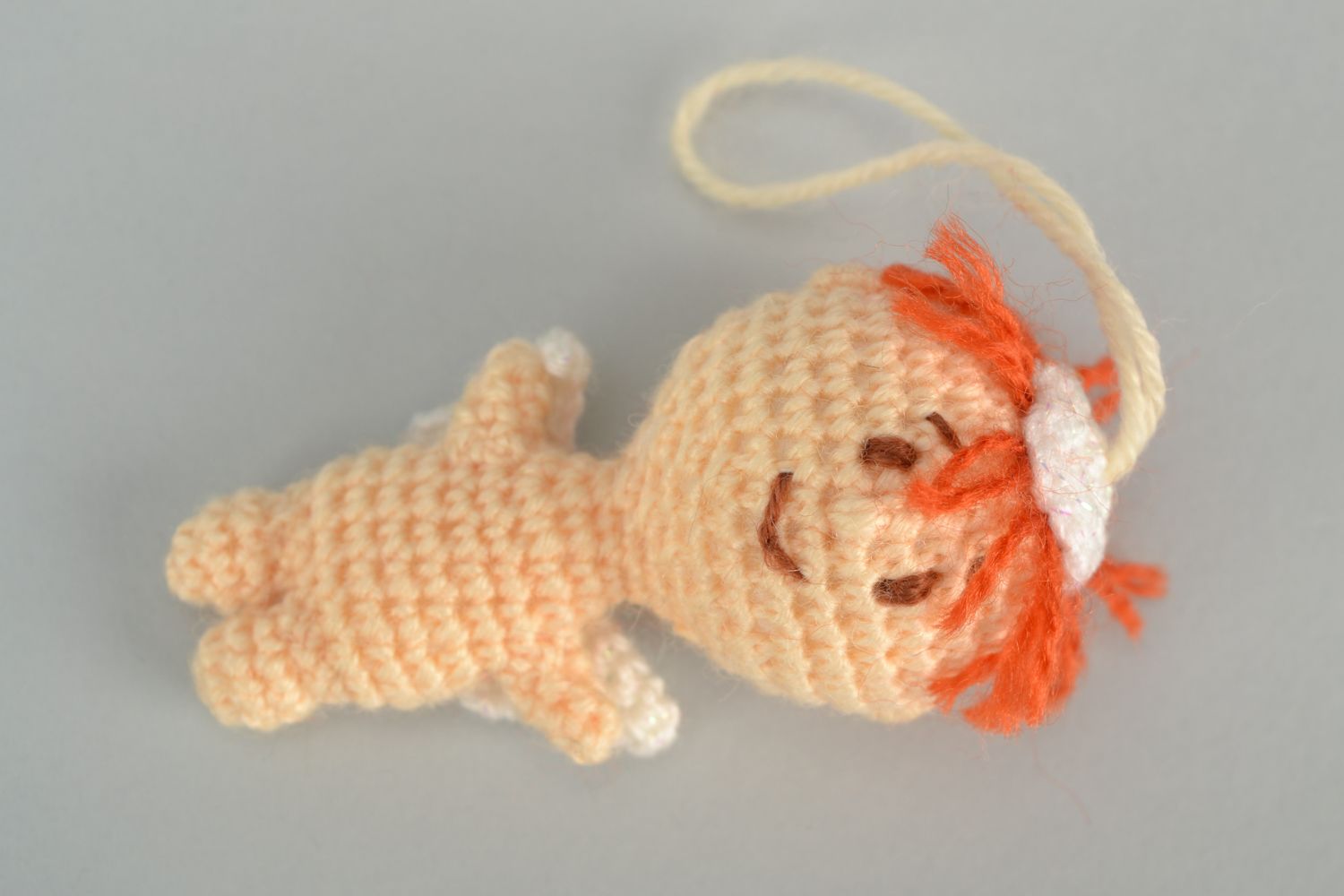Small crochet designer toy angel photo 2