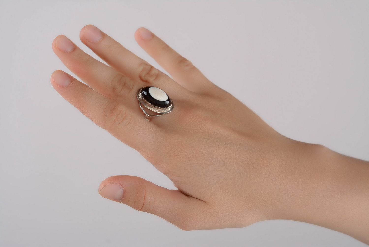 Изящное кольцо серебряное фото 2