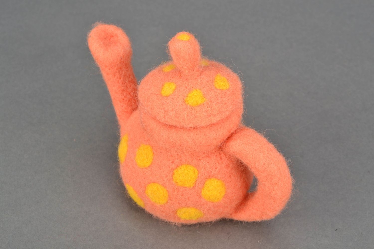Designer wool toy teapot photo 4