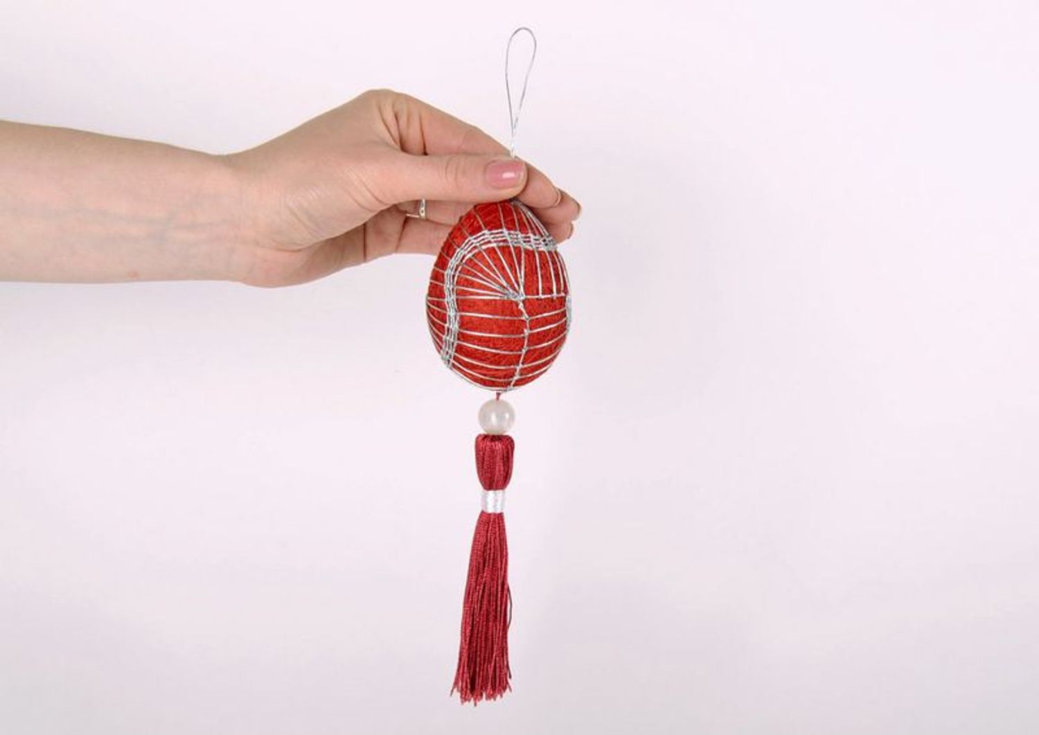 Писанка-тэмари краская елочная игрушка шар фото 5