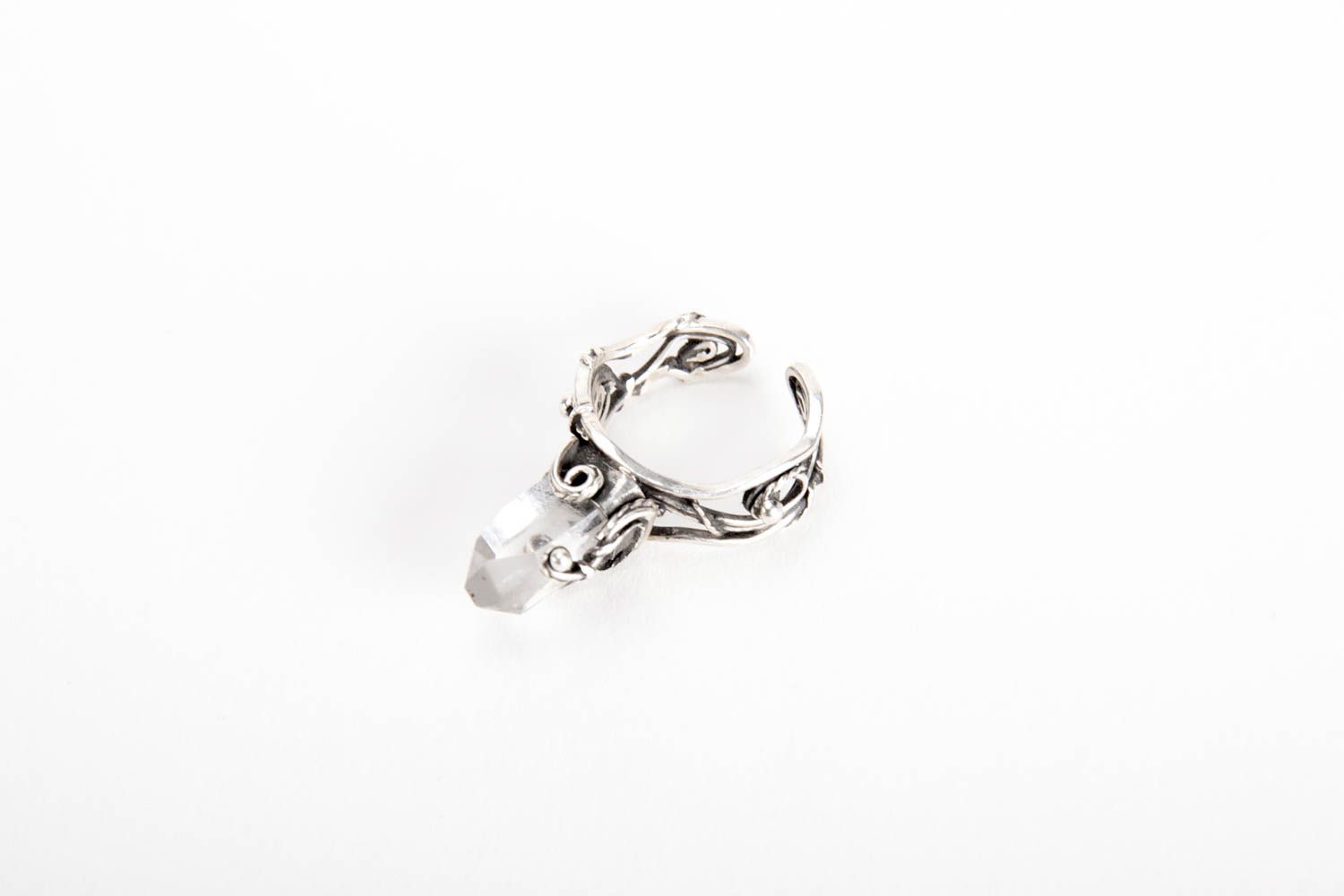 Handmade jewelry silver ring big ring gemstone jewelry rings for women photo 4