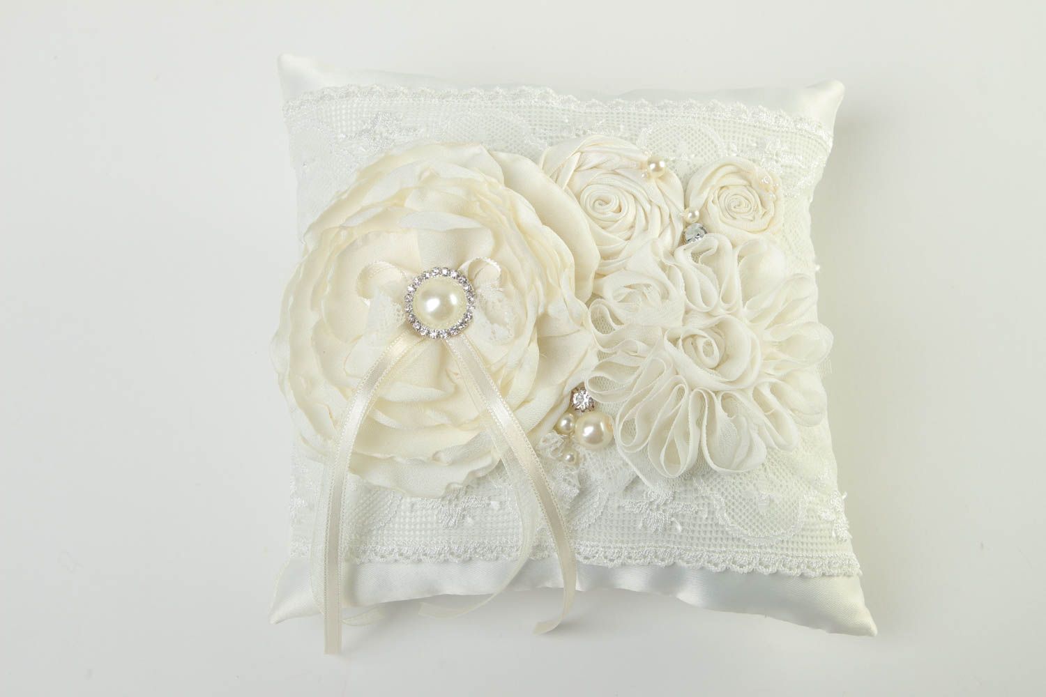 Unusual handmade ring bearer pillow wedding attributes wedding decoration photo 2