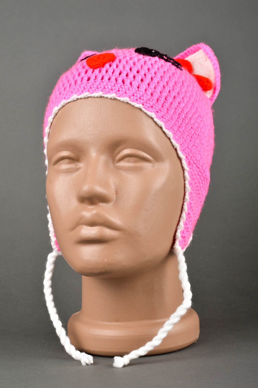 Handmade hat knitted hat for girls ladies hat woolen hat gift ideas warm hat photo 1