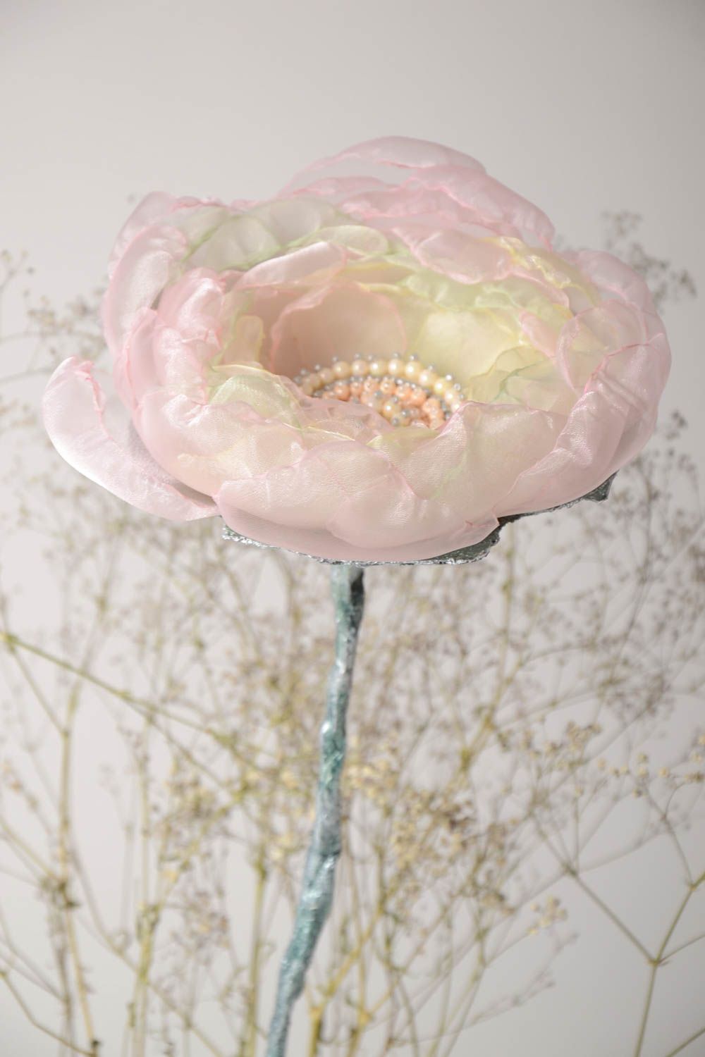 Fleur décoration fait main Fleur artificielle Objet de déco en textile photo 1