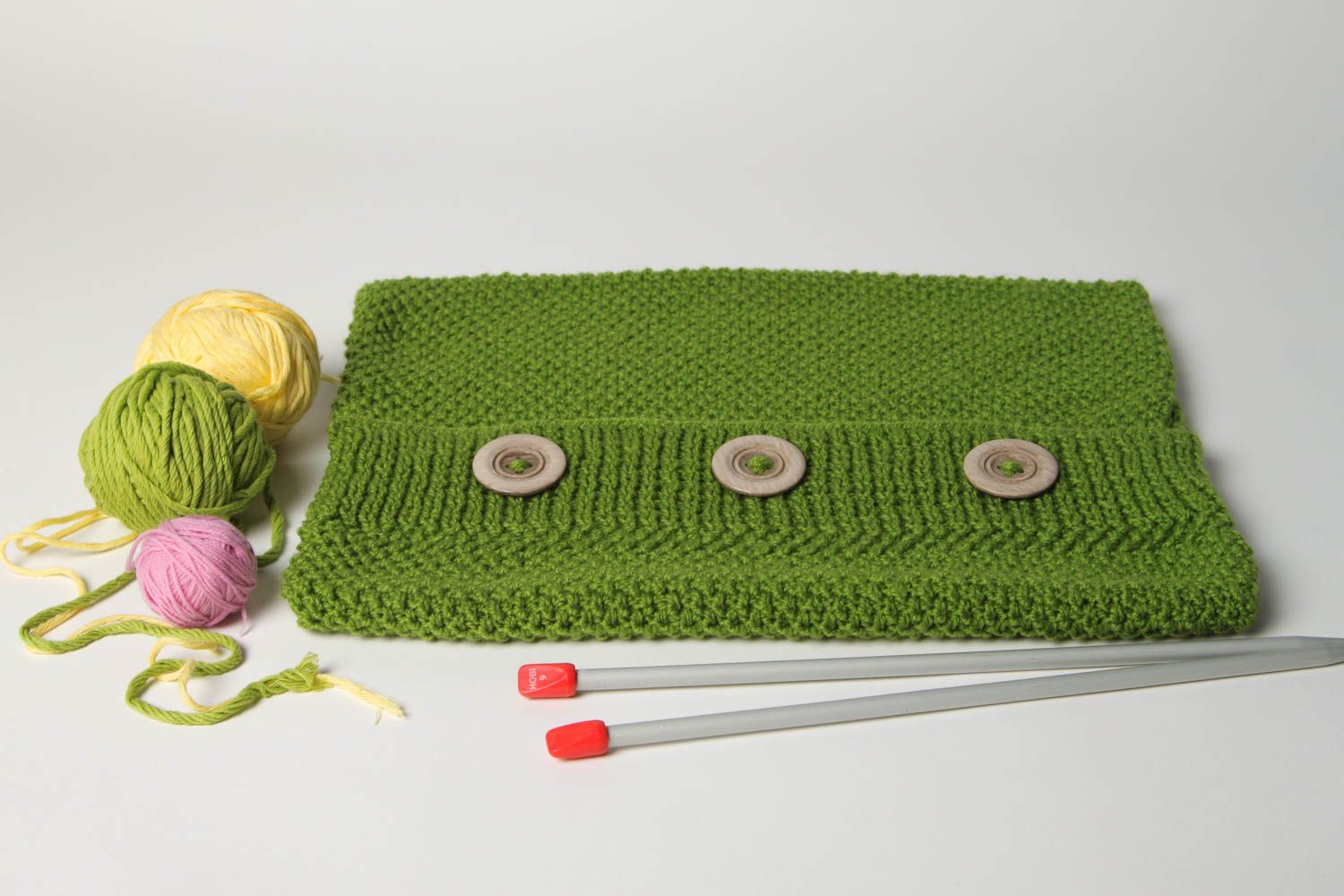 Funda decorativa verde hecha a mano ropa de cama regalo original para mujer foto 1