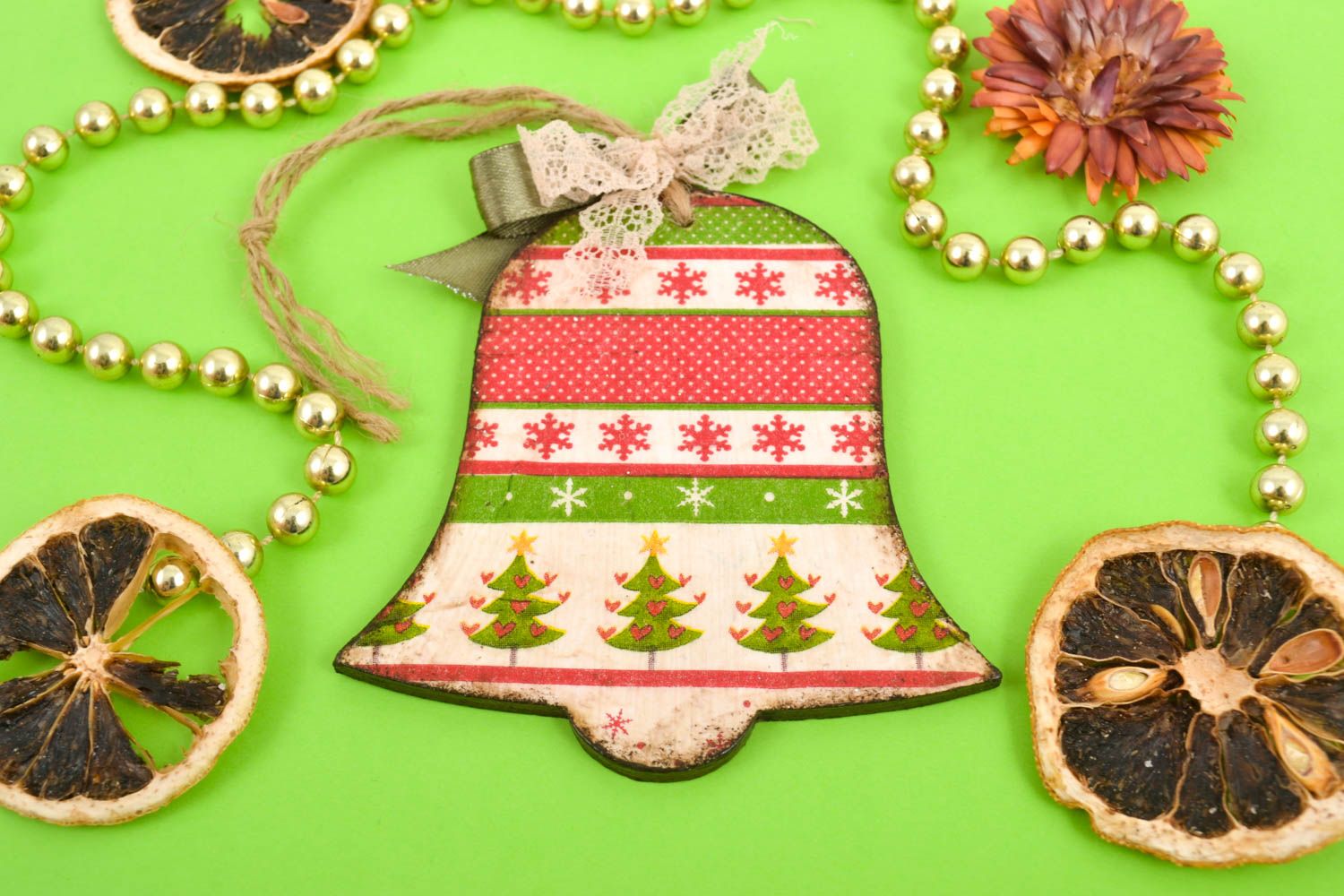 Colgante decorativo artesanal decoración navideña para la casa regalo original foto 1