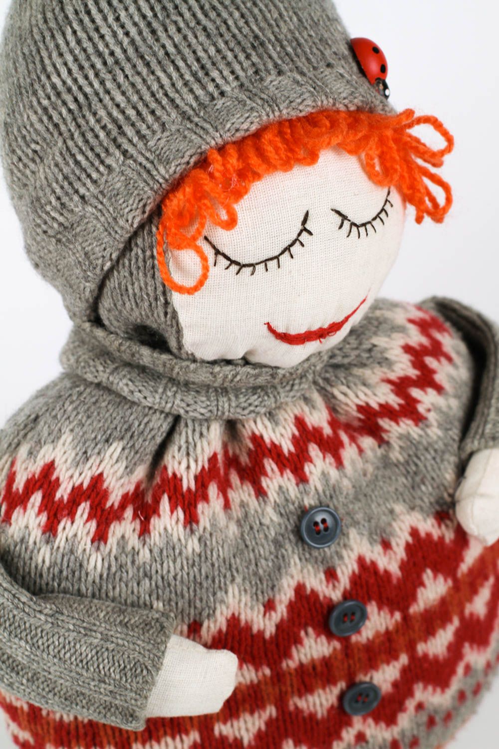 Игрушка ручной работы тряпичная игрушка в виде куклы мягкая игрушка симпатичная фото 3