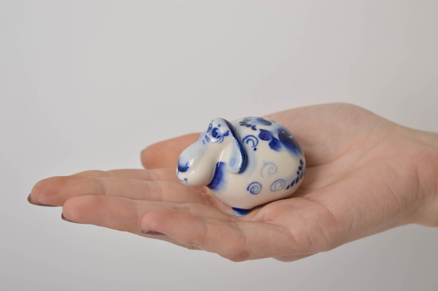 Figura de cerámica hecha a mano accesorio para el hogar objeto decorativo foto 4