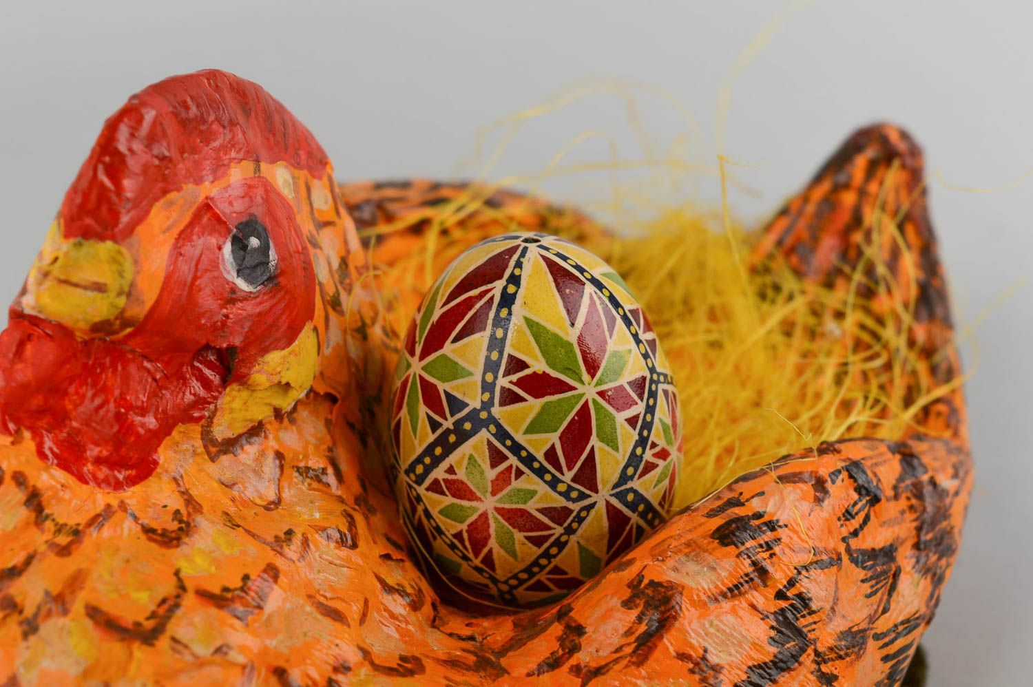 Huevo de Pascua inusual hecho a mano regalo original decoración para fiestas foto 1