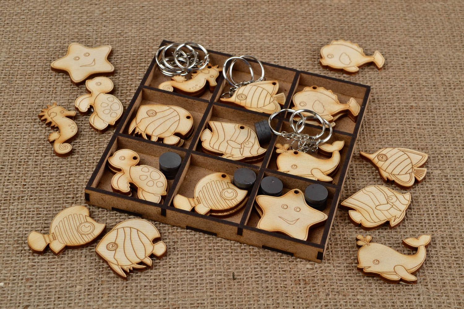 Rohlinge zum Bemalen handgefertigt Holz Figuren Miniaturen Bemalen Set foto 1