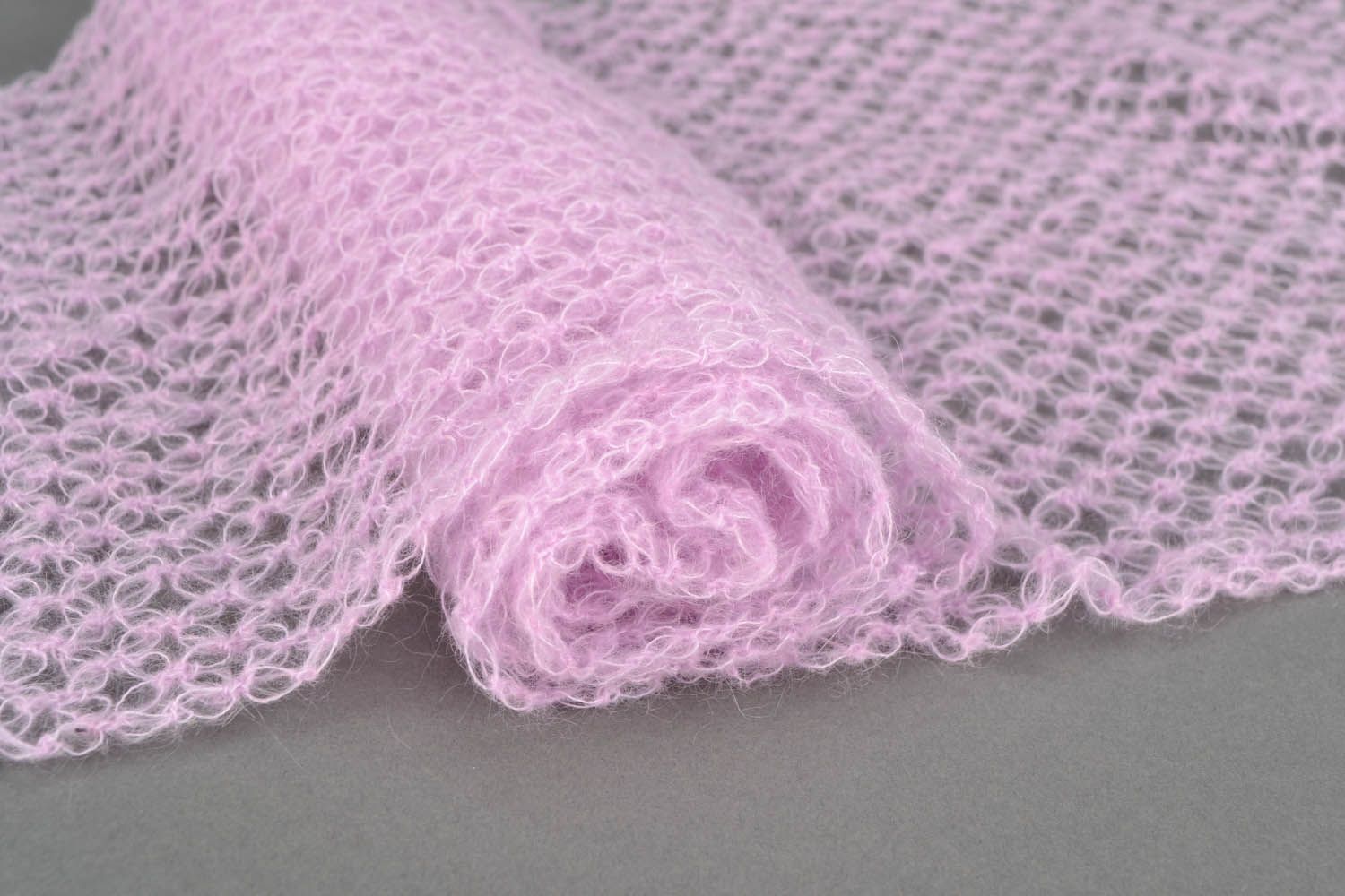 Cachecol de lã tricotado à mão  foto 5