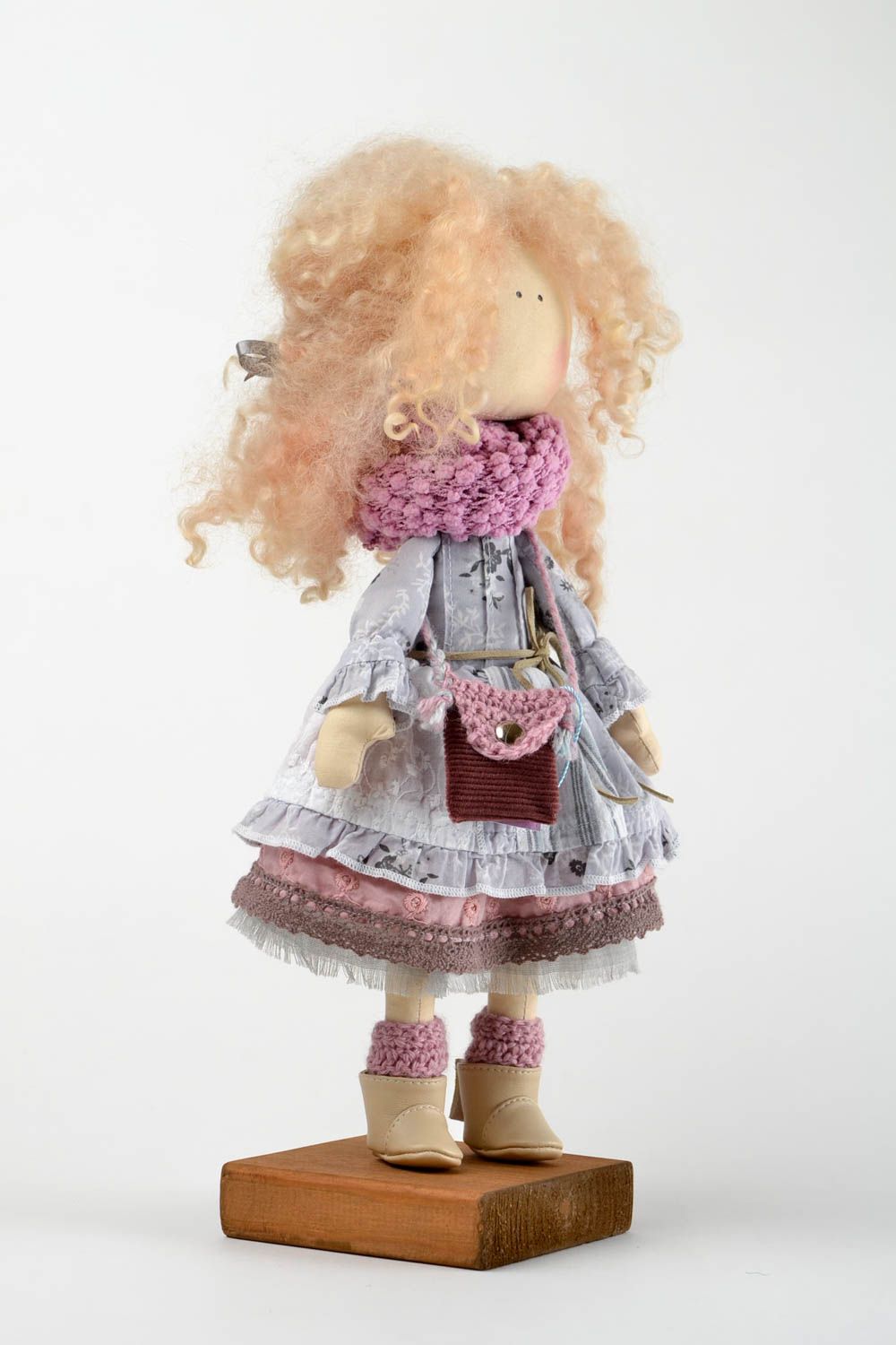 Juguete artesanal decorativo muñeca de peluche regalo original para niño foto 1