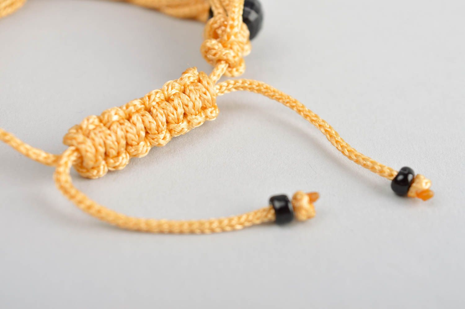 Handmade jewelry macrame bracelet string bracelet designer accessories gift idea photo 5