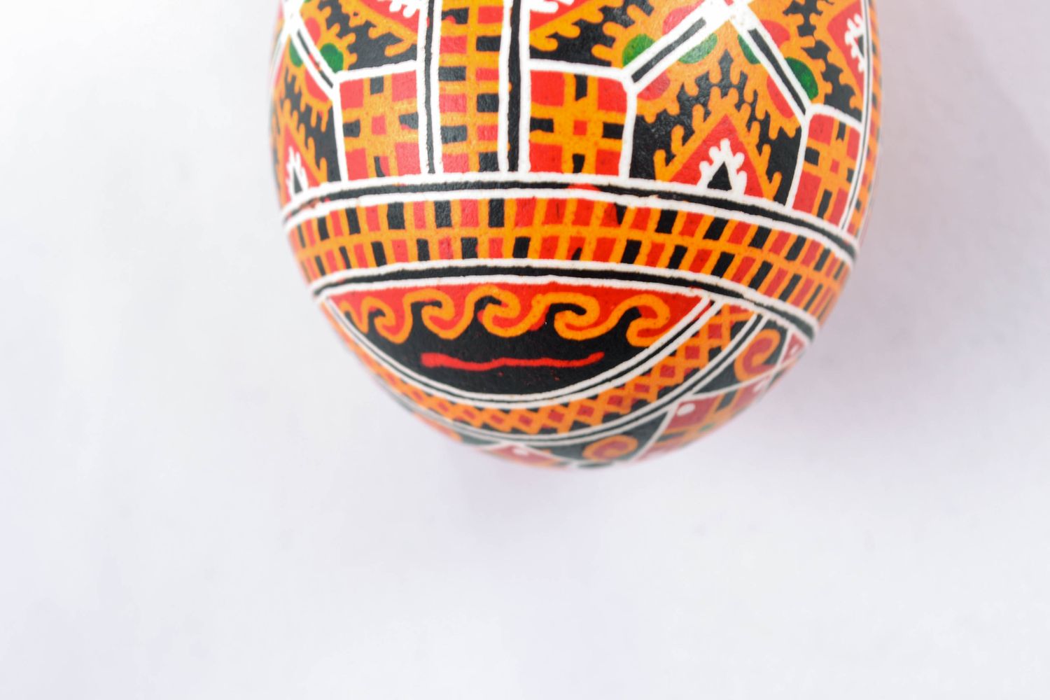 Painted Easter egg with rich pattern photo 5