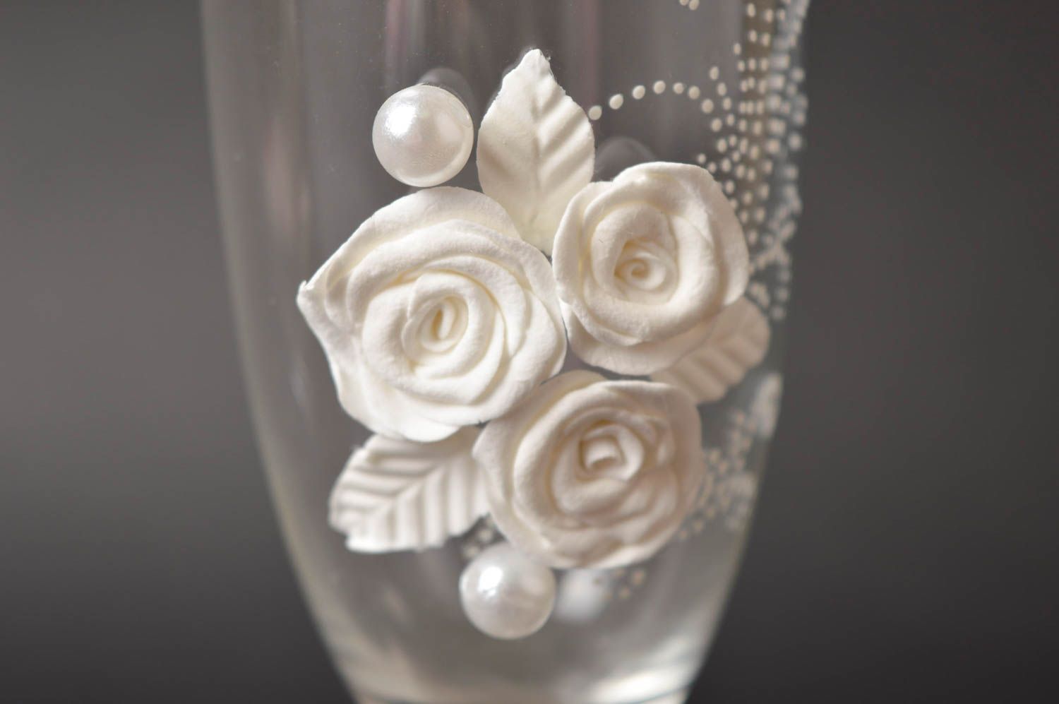 Wedding glasses wedding accessories handmade wedding decor wedding gift ideas photo 4