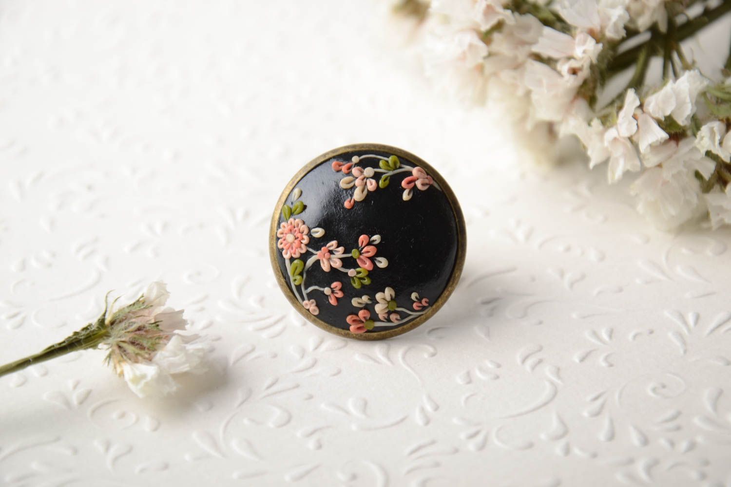 Handmade ring jewelry seal ring designer accessories unique jewelry gift for her photo 1